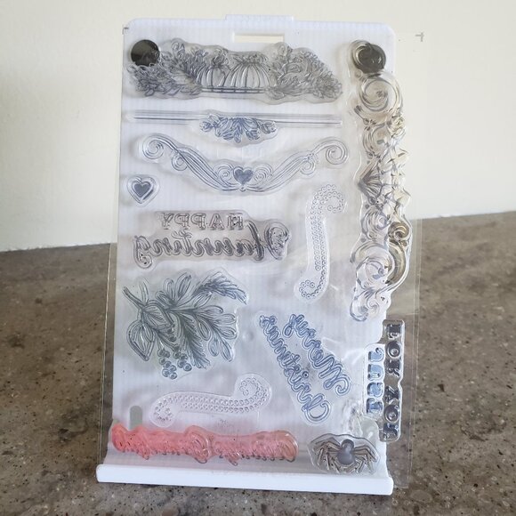 Stampin' Up! 'CELEBRATION TIDINGS' Photopolymer Stamp Set (Used) - Picture 5 of 7